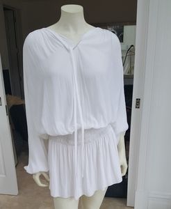 Ramy Brooke white tunic dress